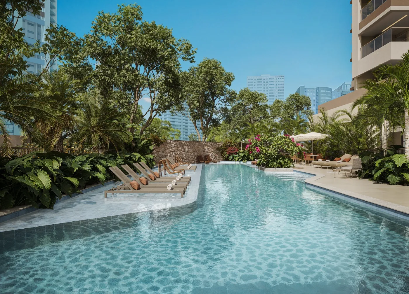 Piscina do Kronos by Tegra com deck e gazebos