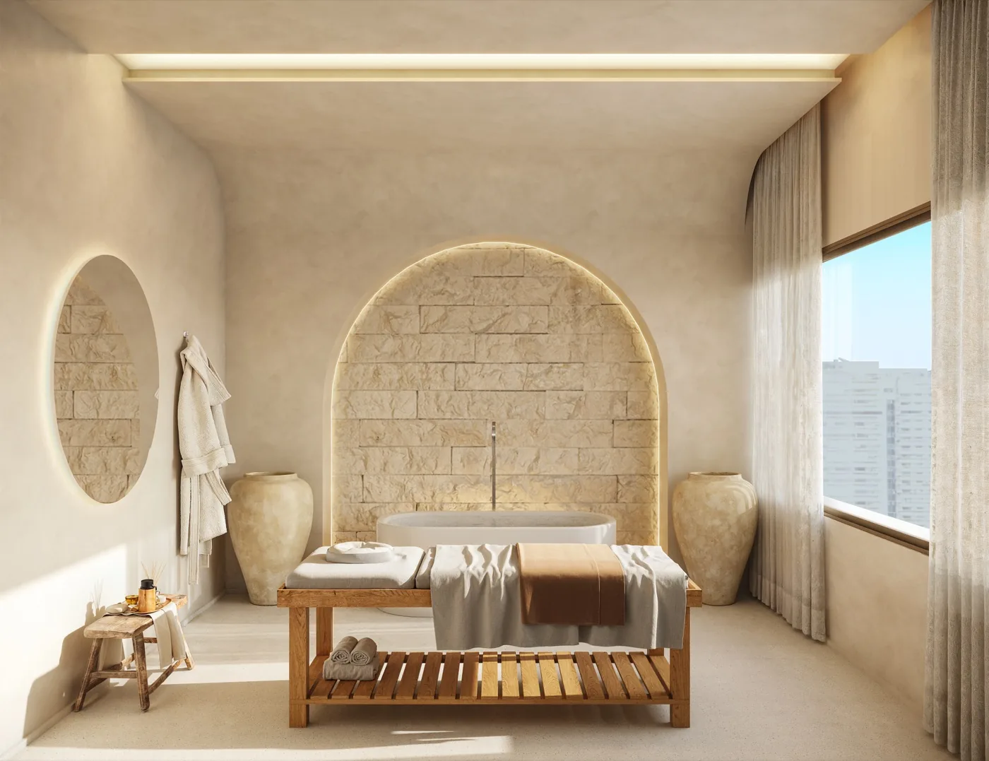 Sala de massagem do Spa Wellness do Kronos by Tegra